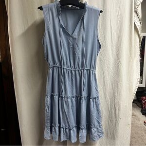 BRAND NEW w/tags Ruffled Tie Neck Mini Dress Cupshe